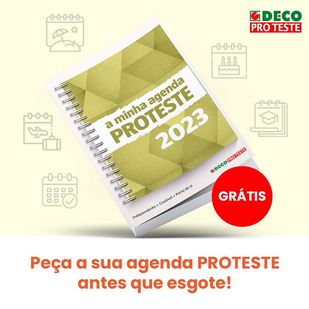 Cupões disponíveis para DECO Agenda